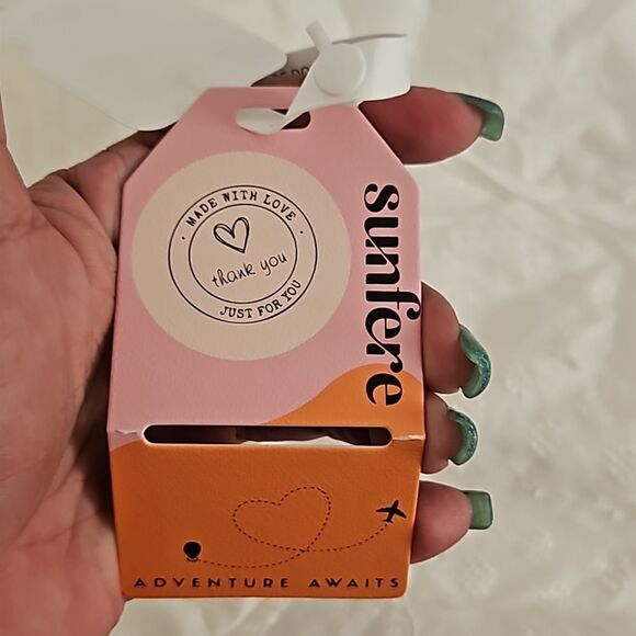 Sunfere Eyelet Embroidery Spaghetti Straps Maxi Dress With Back Slit Large White - Picture 8 of 16